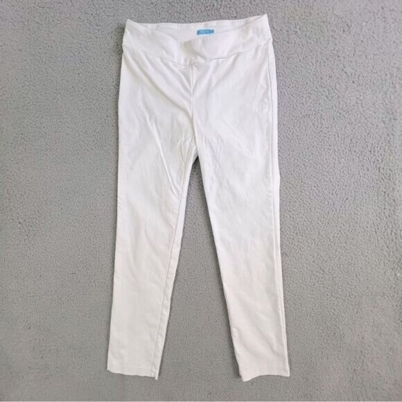 J MCLAUGHLIN WOMENS SKINNY STRETCH PANTS WHITE SIZE 8 - Picture 1 of 10